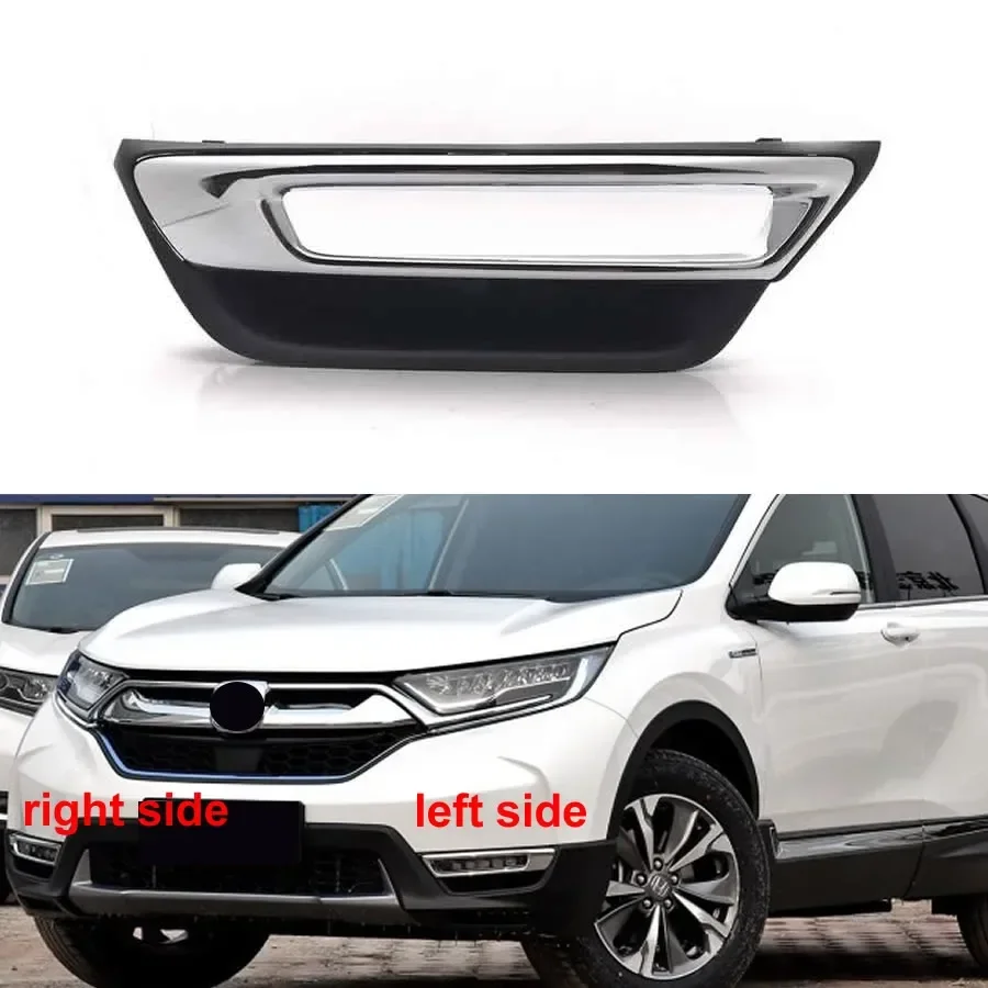 

For Honda CRV CR-V 2017 2018 2019 2020 Front Bumper Grille Driving Lamps Cover Fog Light Frame Fogs Lamp Shell