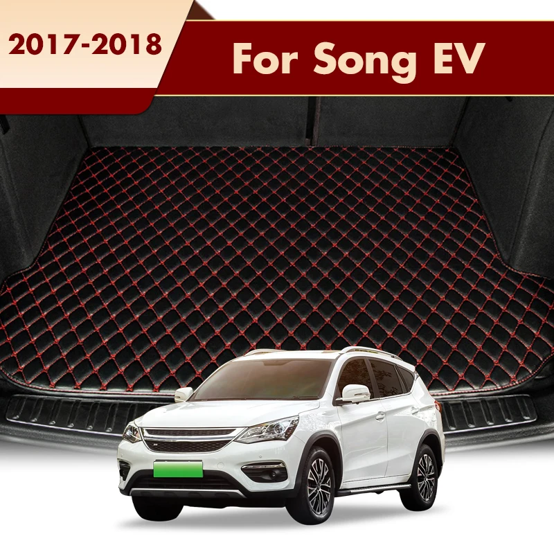 

Коврики для багажника автомобиля, подходят для BYD, для Song EV 2017 2018, подкладка для багажника заднего багажника, подкладки для груза, аксессуары, водонепроницаемые товары, автомобили