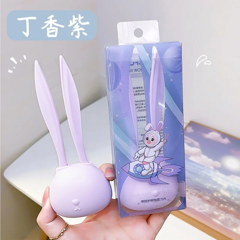 Rabbit Facial Blades Shaping Knifes Eyebrow Trimmers Eye Brow Shaver Safe Face Hair Removal Razor Blades Make Up Tools for Women