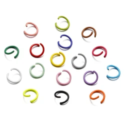 100Pcs 1.2x10mm Colorful Open Jump Rings Split Jump Ring Connector For Jewelry Making DIY Bracelet Necklace Earring Accessories