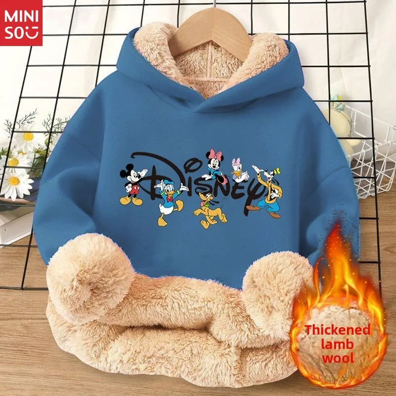 

Disney Mickey Fleece Hoodie, Plush Winter Coat for Girls & Kids