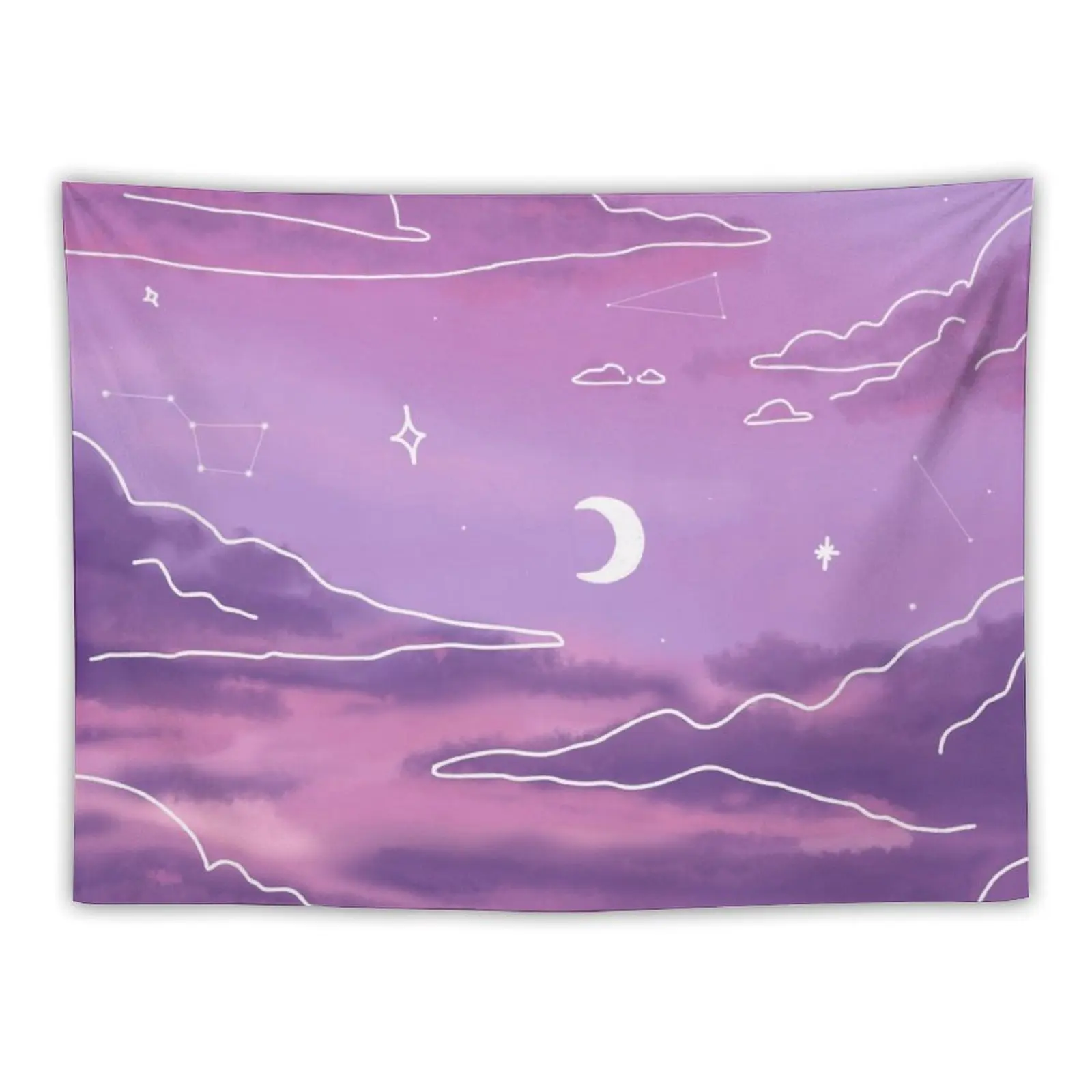 

Purple Sunset View Tapestry Room Decor Cute Bedroom Decoration Tapestry