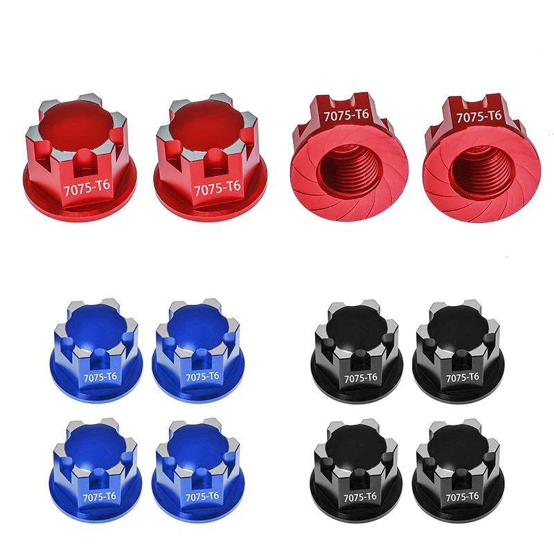 

4PCS 17mm Metal Wheel Nuts for Traxxas X-MAXX XRT Sledge E-Revo, Heavy-Duty Locking Tire Nut Upgrade Part 7758