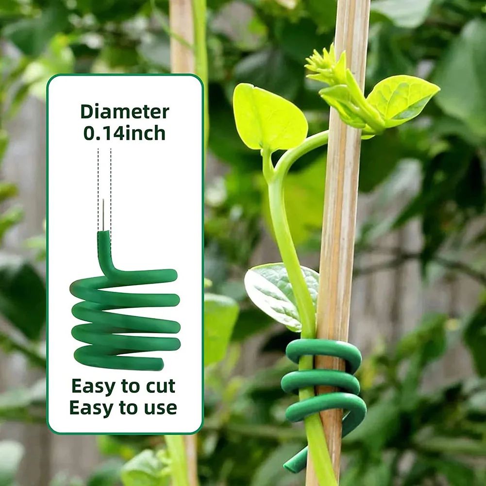 8/10M Gardening Plants Soft Wire Garden Flexible Tie Soft Garden Tie Coated -Twist Tie Rubber Ties Garden Tool For Vegetable