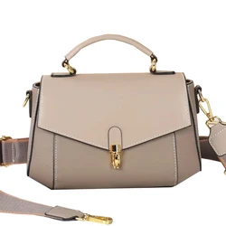 Genuine Leather Women Bag New Trendy All-match Messenger Shoulder Crossbody Bag Ladies Fashion Handbags High Quality WHite Bag