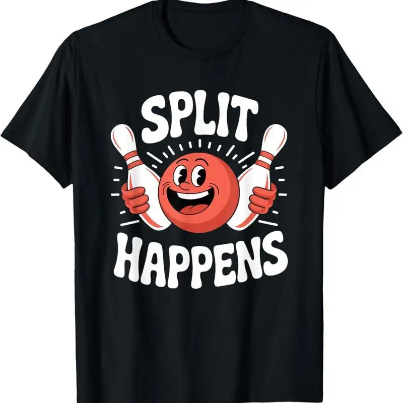 Split Happens Retro Bowling T Shirt