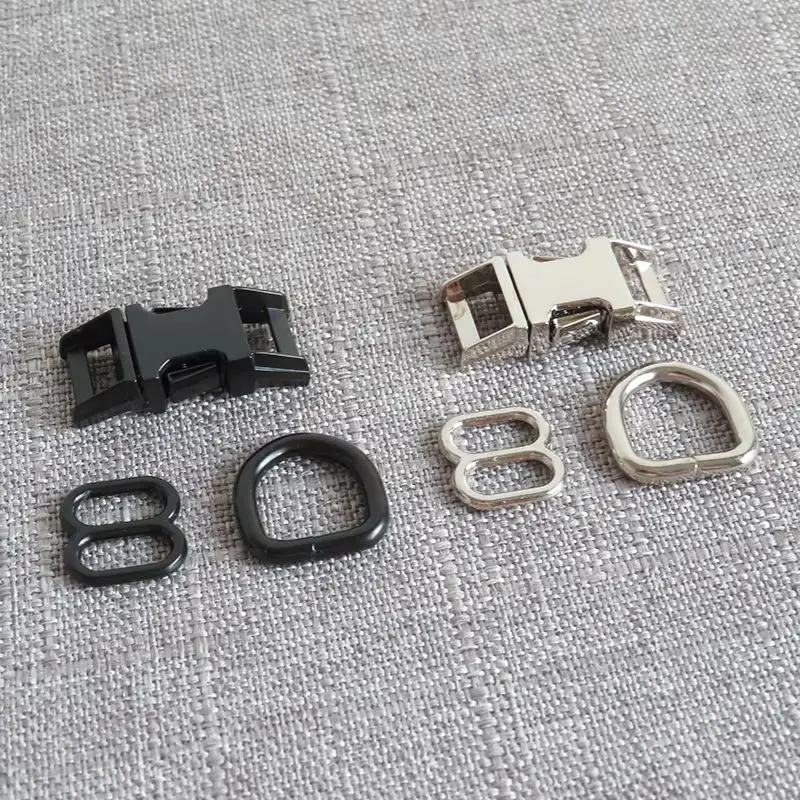 

20 комплектов 10 мм лямки с металлическим D-образным кольцом, полукруглая пряжка, ремни, петля для ремня для маленьких собак, кошек, ошейник, сумка, обувь, швейные аксессуары