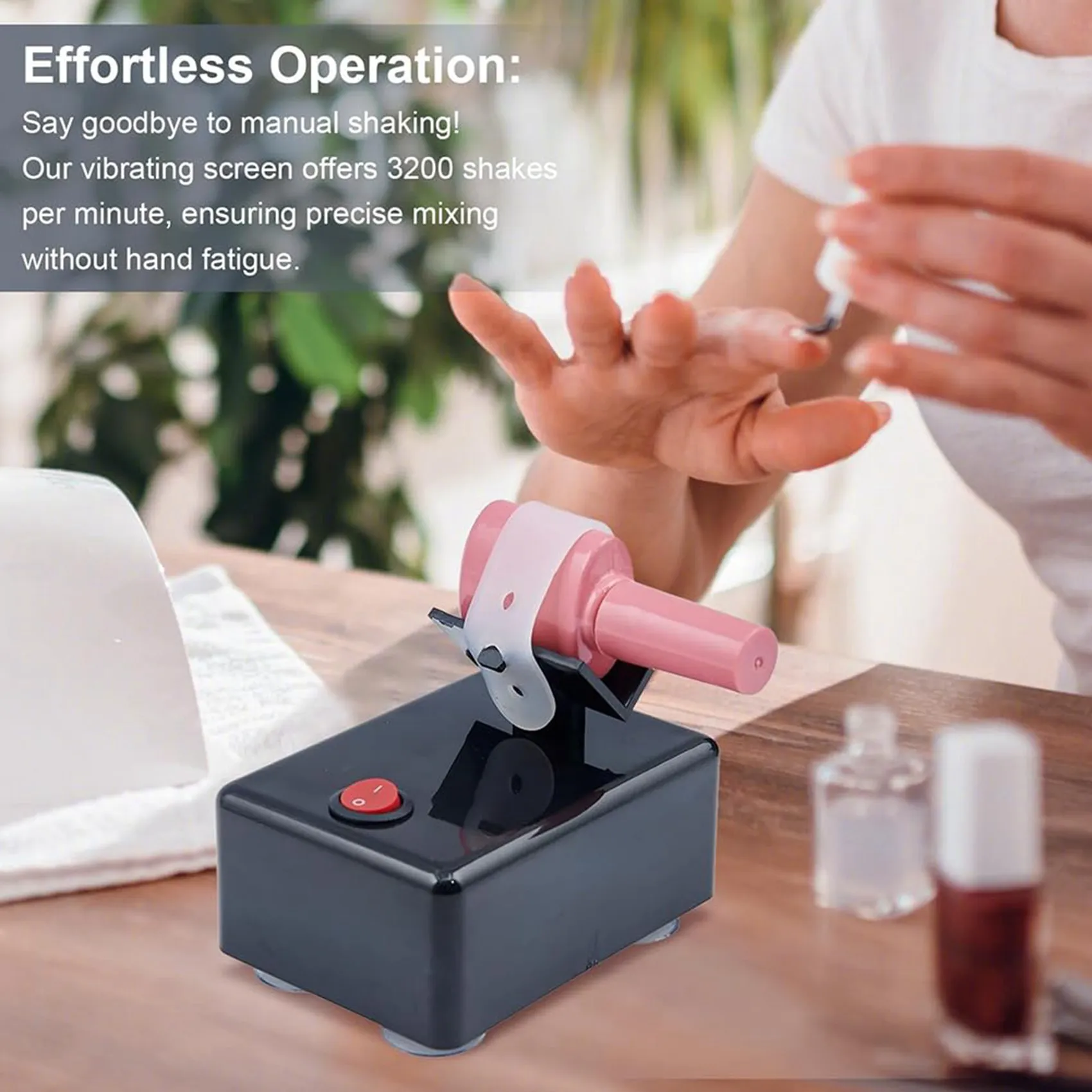 A27F-2X Model Paint Shaker, Nail Polish Shaker Machine, Nail Polish Mixer, Model Paint Mixer,Paint Mixer, US Plug