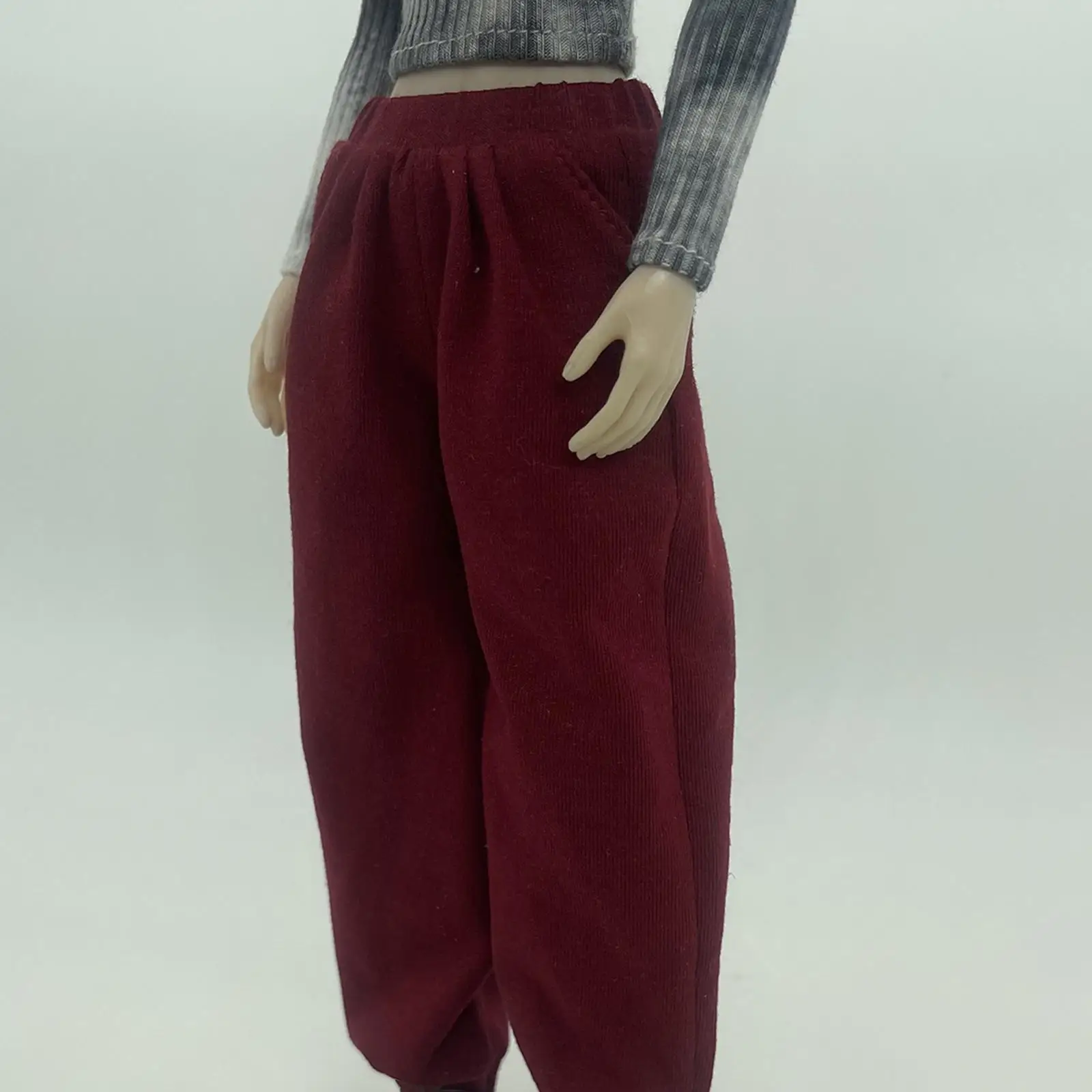 1/6 Female Figure Clothes,Handmade Sweatpants Casual Dress up Mini Fashion for 12'' inch Doll Figures Accessory Clothes