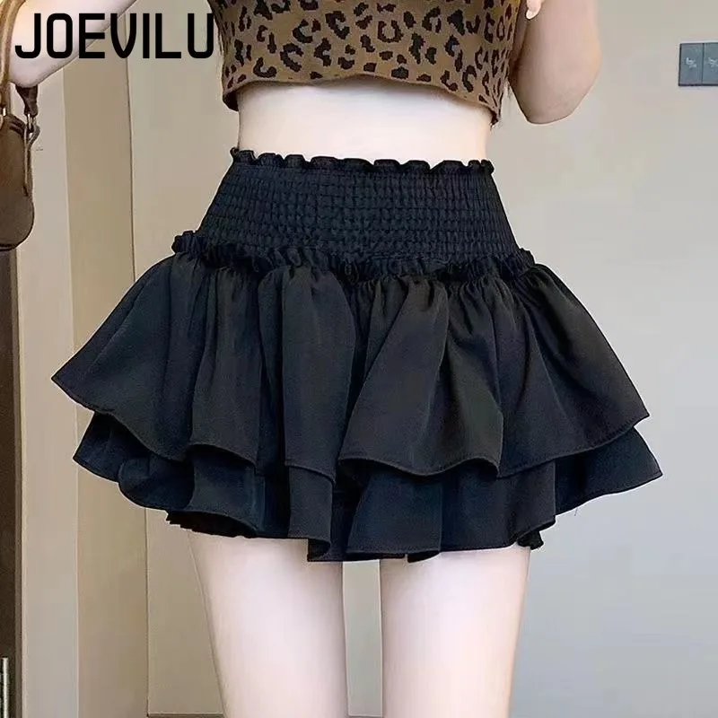 Jupe courte blanche Sexy pour femmes, nouvelle jupe gâteau de printemps et d'été, taille haute, petit Style de Ballet, jupe demi-corps moelleuse avec un mot