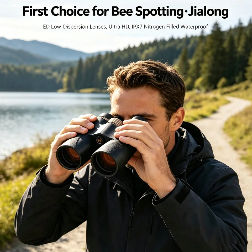 New Binoculars 10x50 12x50 Telescope Nitrogen Filled Waterproof ED Low Dispersion Lenses SMC Bak4 For Outdoor Camping Hunting - view 3