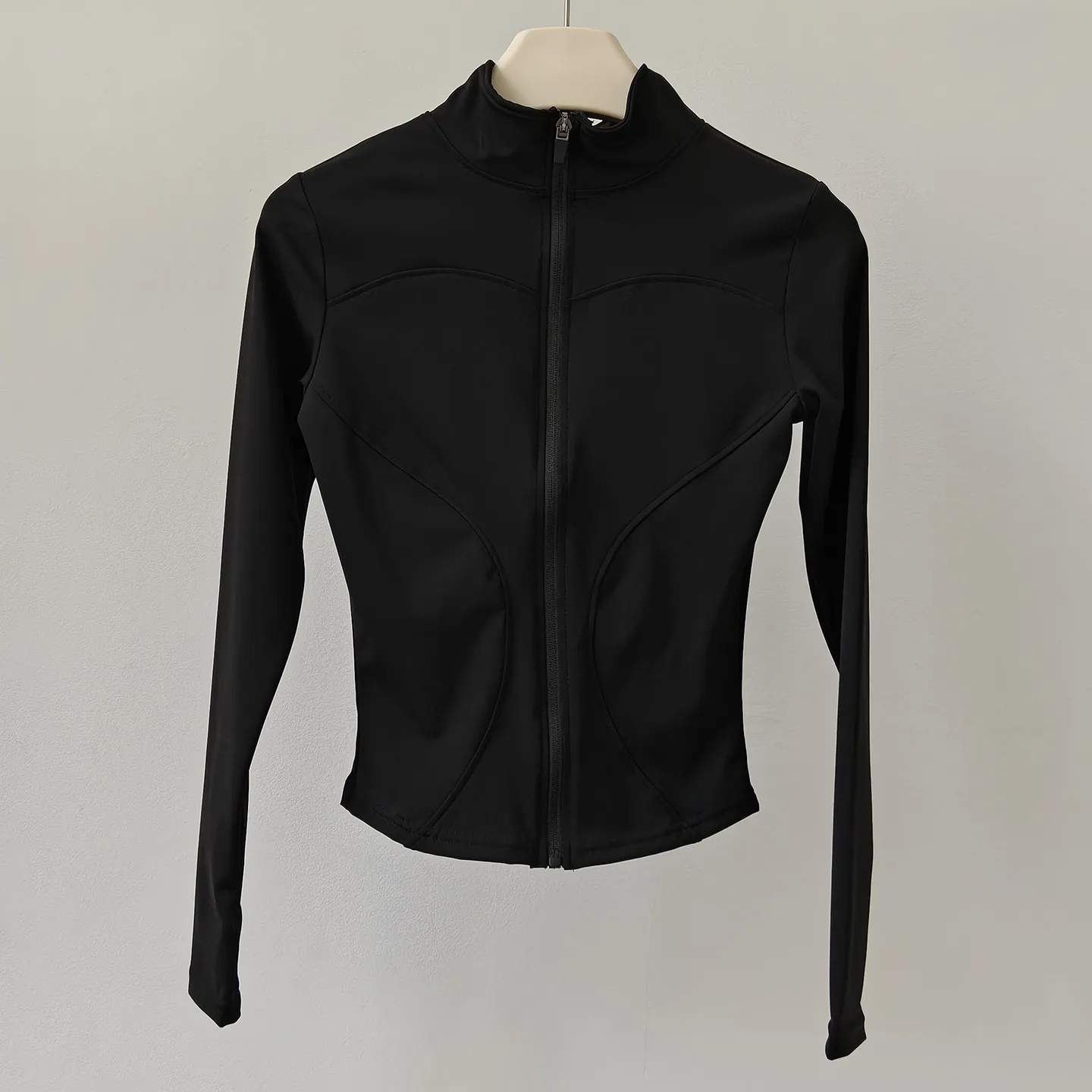 Women's Yoga Jacket Quick-Drying Slim Fit Long-Sleeved Sports Top for Fitness Gym Training Tight-Fitting Training Clothing
