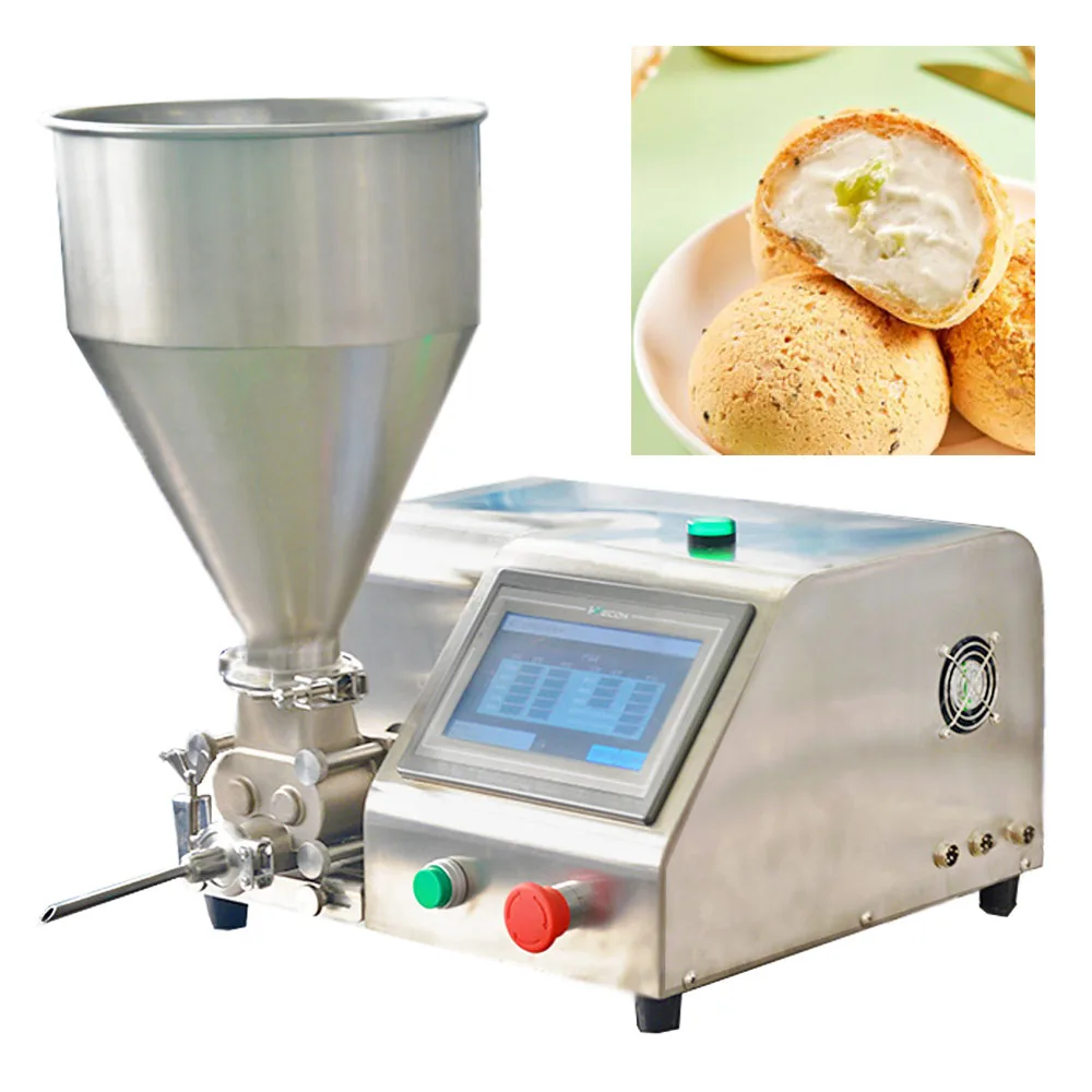 Mini Semi-automatic Machines Manual Table Top Peanut Butter Honey Liquid Paste Egg Cone Ice Cream Cup Filling Machine