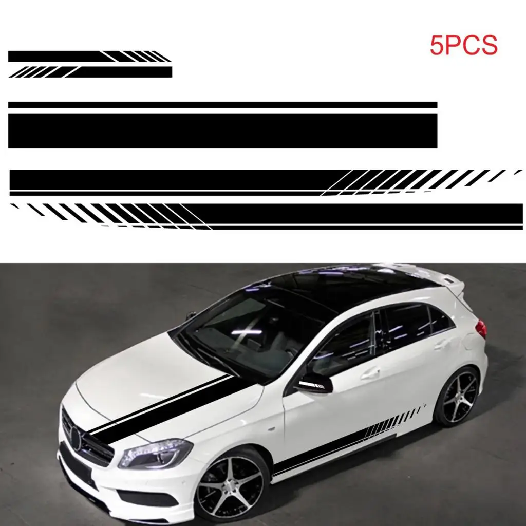 

Side Body Hood Mirror Car Stickers Waterproof Vinyl Strip Decals for Personalizing Auto Style
