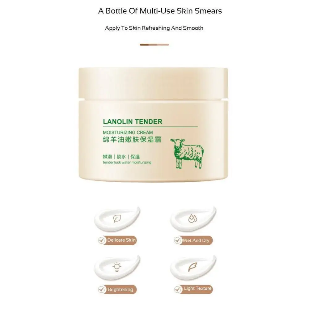 High Quality 140g Lanolin Oil Sheep Cream Anti Aging Whitening Moisturizing Face Cream Wrinkle Moisturizing Facial Skincare