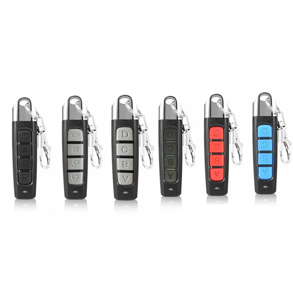 Control remoto para puerta de garaje, duplicador de Control remoto de 433MHZ, 12V, 4 botones, clonación de código, Control remoto de llave de coche