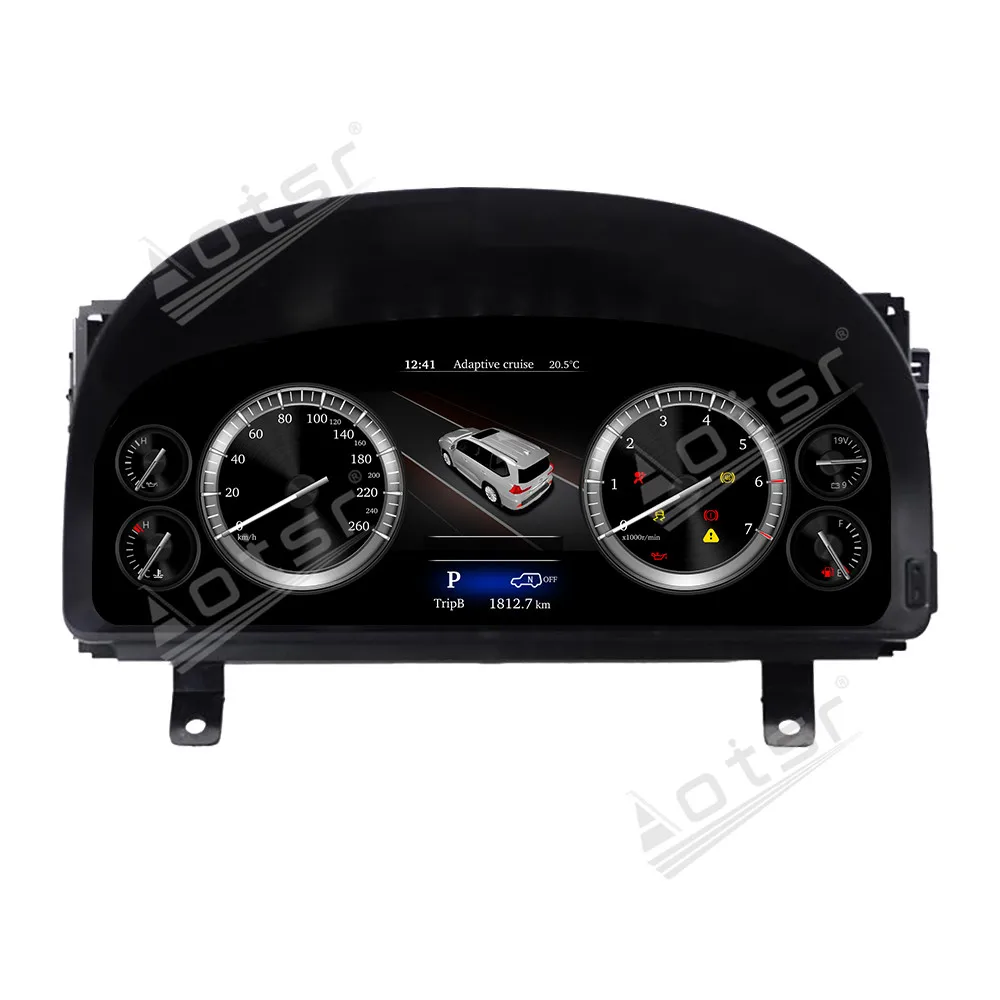 12.3 inch For Toyota Alphard 2008-2014 Speedometer Car LCD Digital Cluster Virtual Cockpit Dashboard Instrument Panel