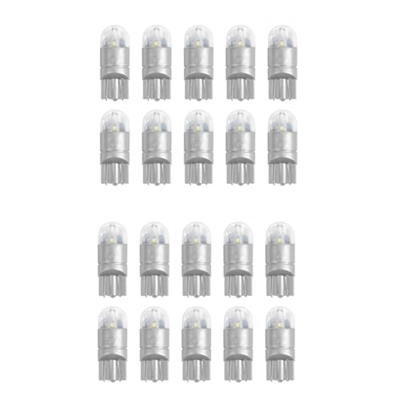 20Pcs 6000K Canbus T10 168 194 W5W Dome License Side Marker LED Light Bulb White