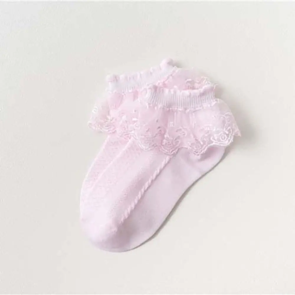 

New Mesh Children Lace Socks Princess Spring Girls Short Dance Socks Thin Autumn Kids Cotton Socks 1 to 12 Years