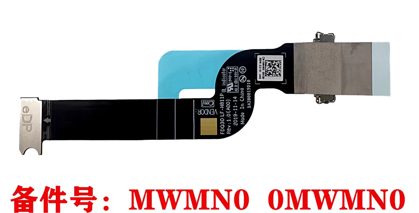 CHEN FOR Dell  XPS 13 9300 9310 screen cable FDQ30 FHD non-touch screen cable 06PKGC DA300019D10 LF-H811P  0MWMN0 MWMN0~~