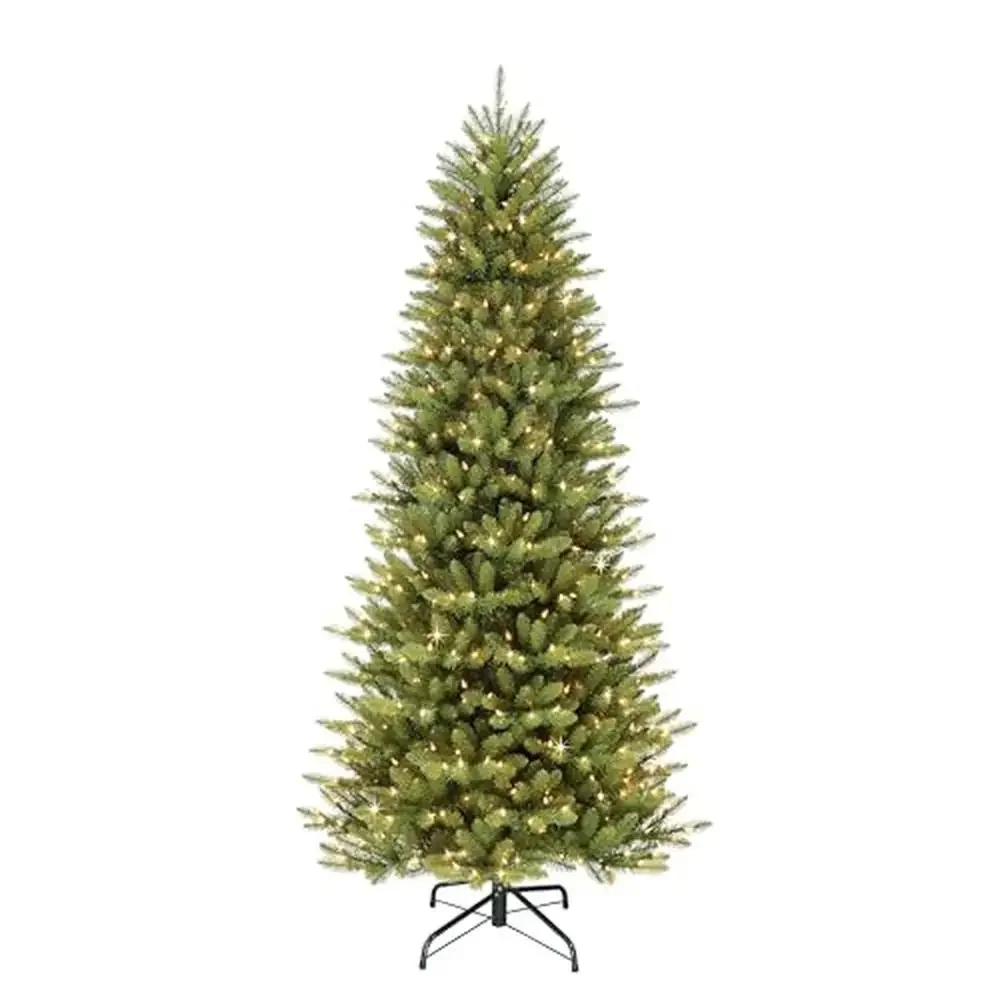 6.5 Foot Pre-Lit Slim Fraser Fir Artificial Christmas Tree with 350 UL Listed Clear Lights Green