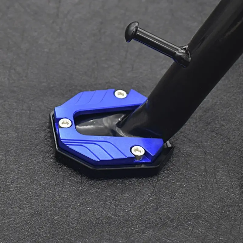 Lega di alluminio moto Bike Kickstand Extender piede supporto laterale estensione pedana piastra di supporto accessori moto D7YA