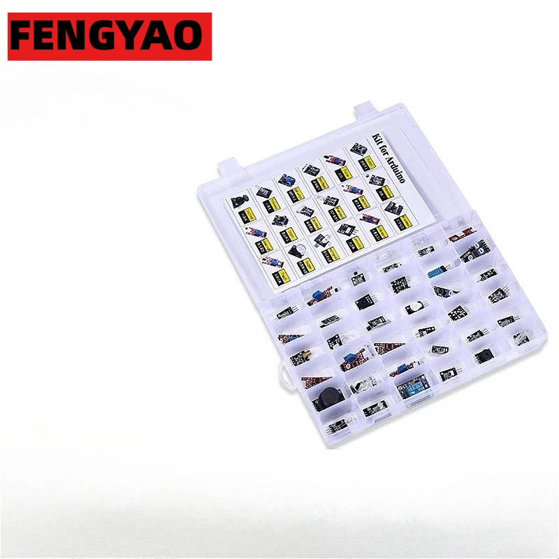 Picture 3: For arduino 45 in 1 Sensors Modules Starter Kit better than 37in1 sensor kit 37 in 1 Sensor Kit UNO R3 MEGA2560