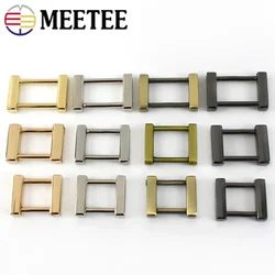 4Pcs 13/16/20/25mm Metal Ring Buckle Bag Strap Removable Screw Square Clasp Belt Dog Collar Hook DIY Hardware Accessories