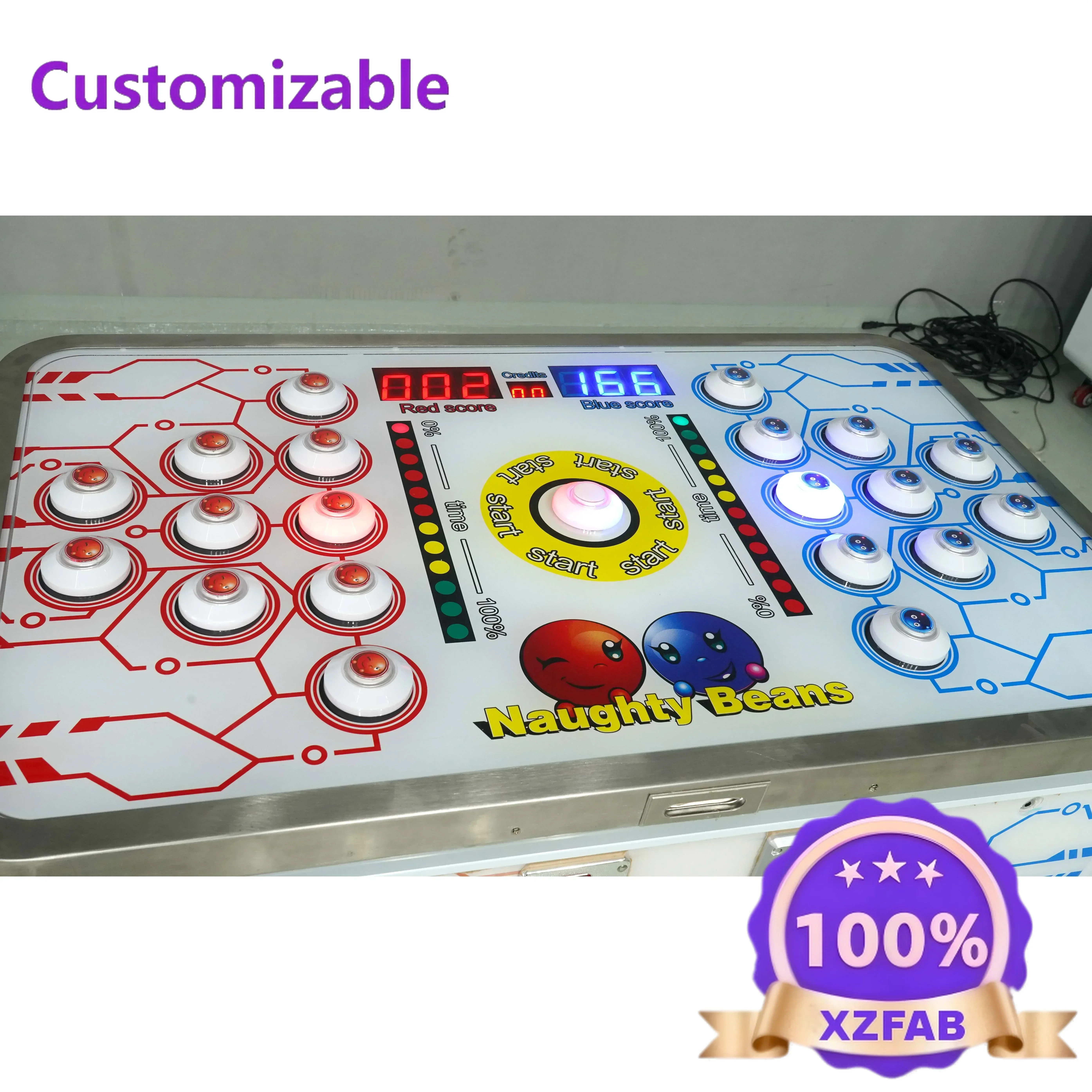 Factory Direct 2026 LYS     Hot Selling indoor Two person quick reaction arcade console coin operated kit Fast Reaction Game Mac