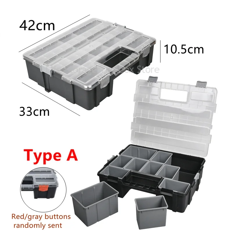 Hardware Toolbox Stacked Tool Box Plastic Tool Box Screw Storage Box Fishing Tackle Box Multifunctional Tool Storage Box