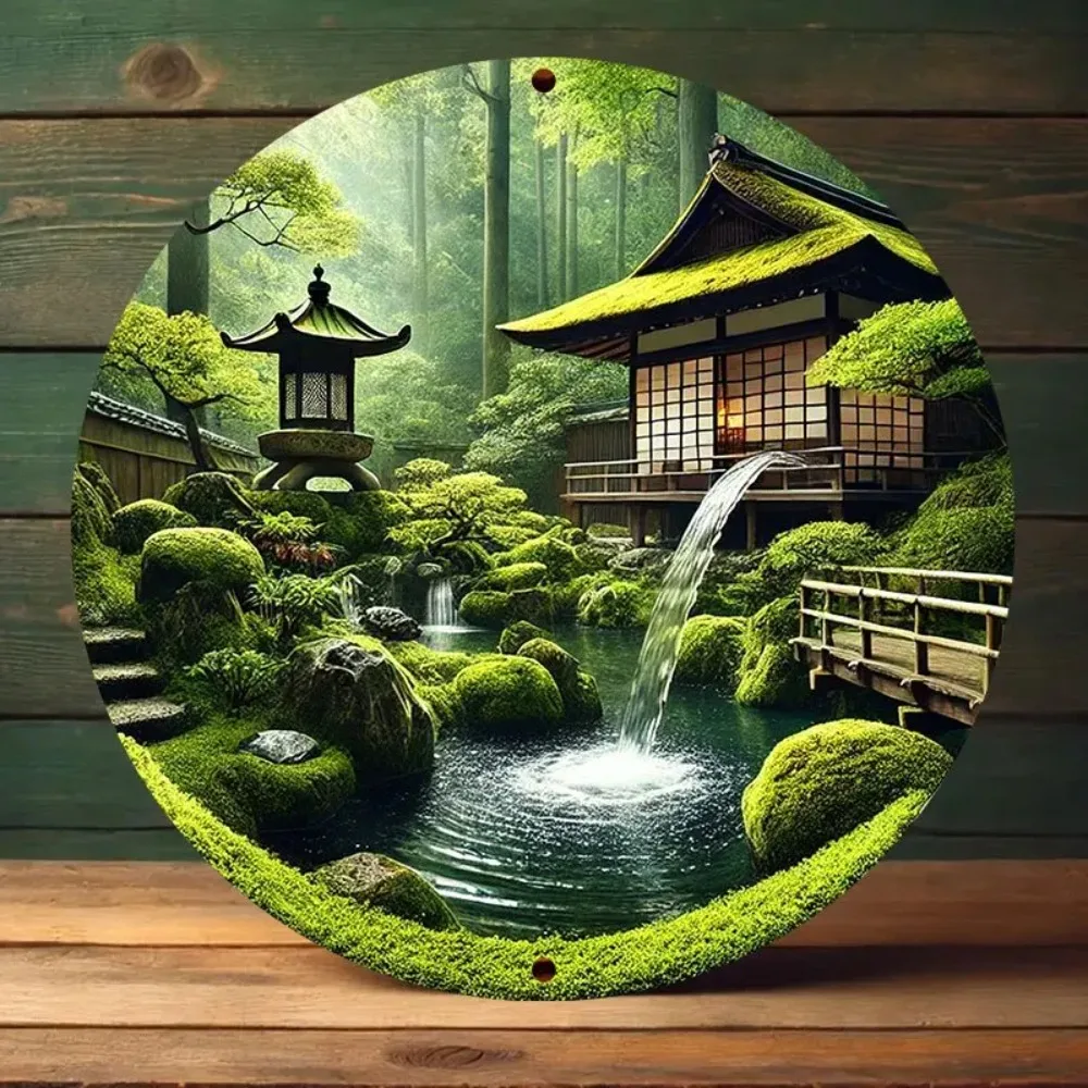 SNDRWD Round Wooden Label Decor - Home & Cafe Decor, Gift & Zen Interior Exterior Wood Signs