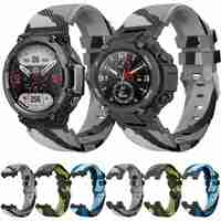 Sport Camo Rubber Band for Amazfit T Rex 2 / T-Rex Pro Silicone Strap Bracelet Replacement