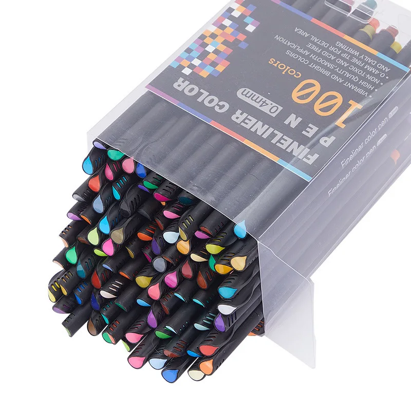 60/48Colors Fine Point Markers Colored Drawing Pens for Journal Planner Writing Note Taking Agenda Coloring Pen Set 0.4mm Tip6/