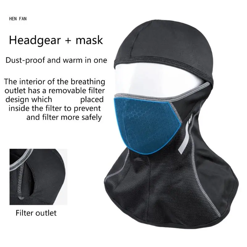 

Wide Border Mask Camping Hiking Travel Mask Regulable Headgear Adult Mask M89D