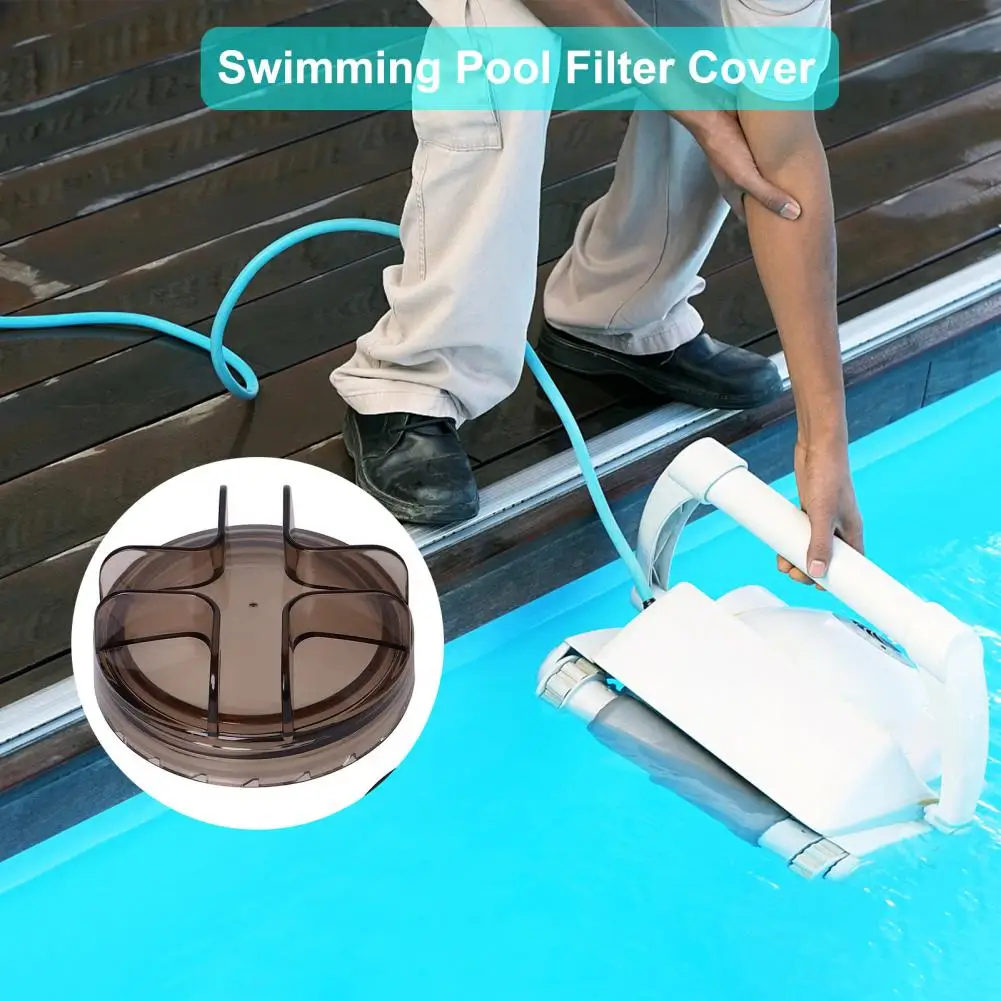 1 Set Compact Sand Filter Cover PVC Pool Strainer Lid Non-cracking Swimming Pool Filter Pump Cover  Anti-blocking