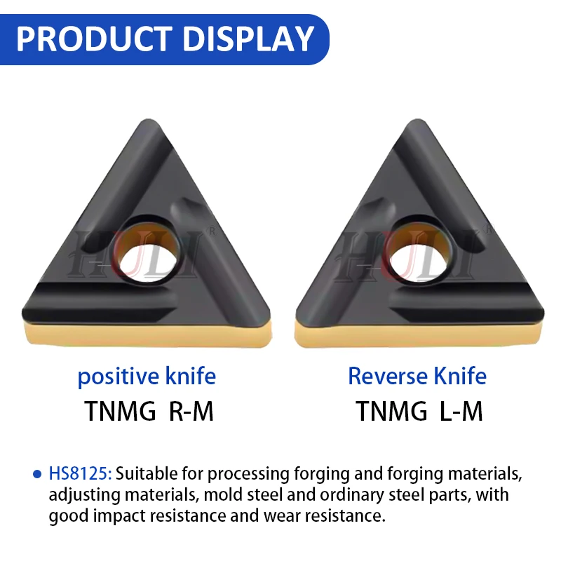 HADSTO TNMG Touriste Document Steel Special Series TNMG160sedi08 12-stuff TNMG160sedi08R-M L-M HS8125 CNC Tour Tool Carbide Turning Blade