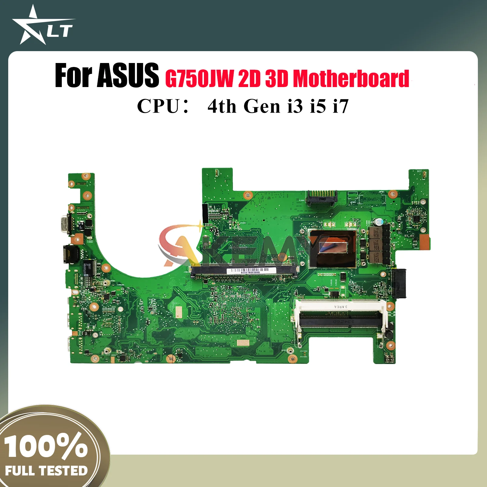 

G750JW Laptop Motherboard For ASUS ROG G750JM G750JH G750JZ G750JW G750J G750JX G750JY Mainboard With i3 i5 i7 CPU tests OK stk