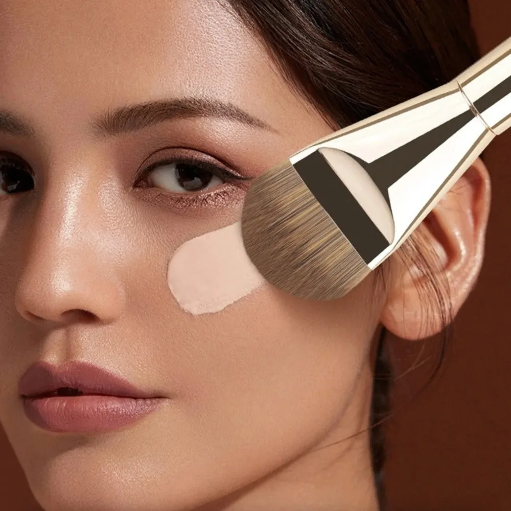 

​Ultra Thin Foundation Brush Synthetic Bristles Precision Application for Liquid Cream Streak Free All Skin Types Makeup Tool​