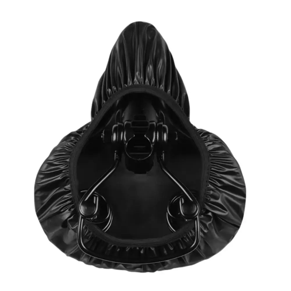 Waterproof Bike Seat Cover Dust-proof Comfortable Bicycle Saddle Cover Black&Silver Dust Resistant Bicycles Saddle Seat Protect