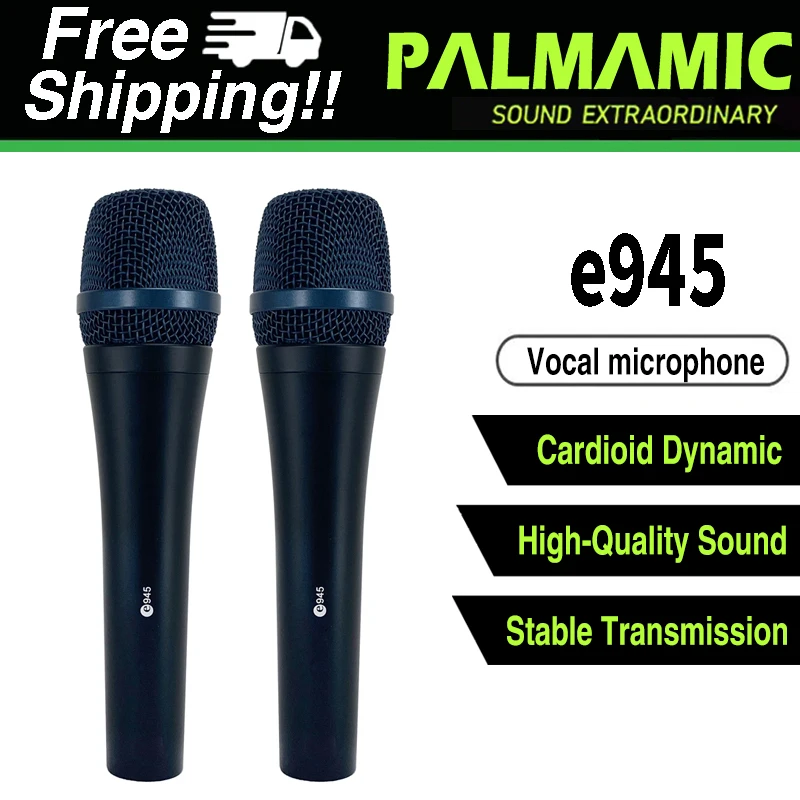 

e945 Professional Karaoke Microfono Supercardioid Dynamic Wired Handheld Mic Vocal Microphone for Audio Stage Recording