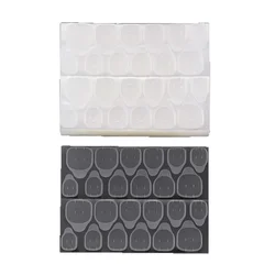 600PCS Double Sided Glue Nail Sticker Adhesive Tabs Waterproof Breathable Fake Nail Glue Stickers Jelly False Nails Tips