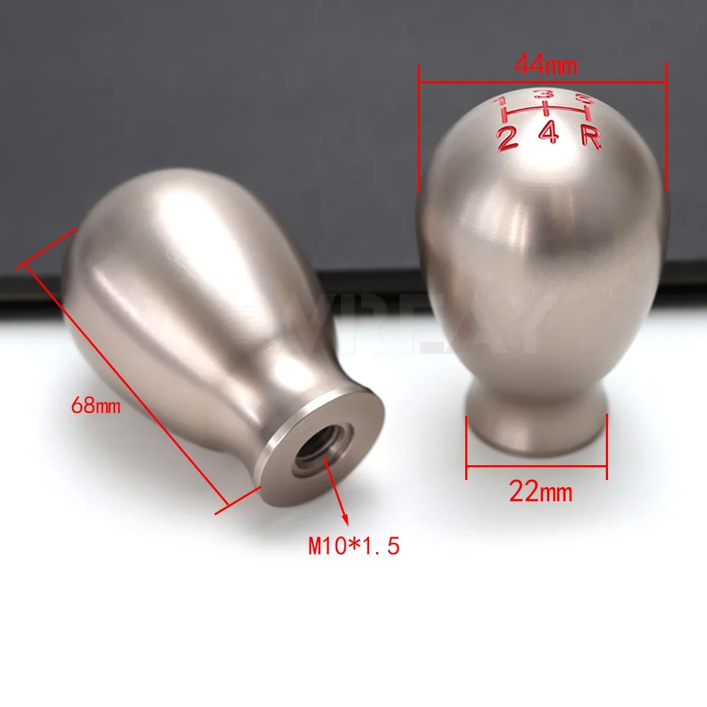 TYPE-R Water droplet shape Shift Knob 5/6 Speed M10*1.5 Racing Gear Shift Knob For Honda Civic Accord City