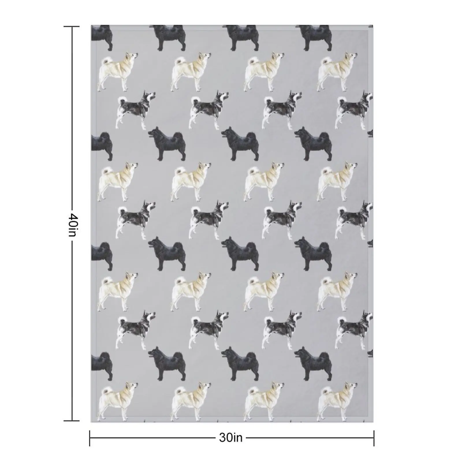 Norwegian Buhund Repeat Pattern Throw Blanket Stuffeds Decorative Sofa sofa bed Cute Soft Beds Hairy Blankets