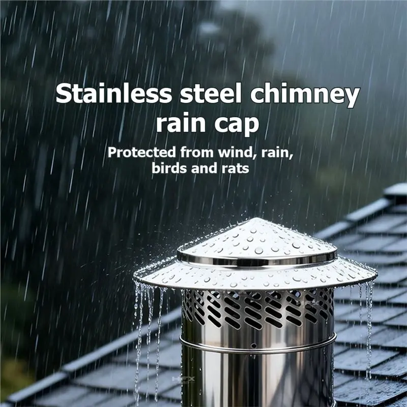 AC23-Umbrella-Shaped Roof Ventilation And Rainproof Cover 160Mm