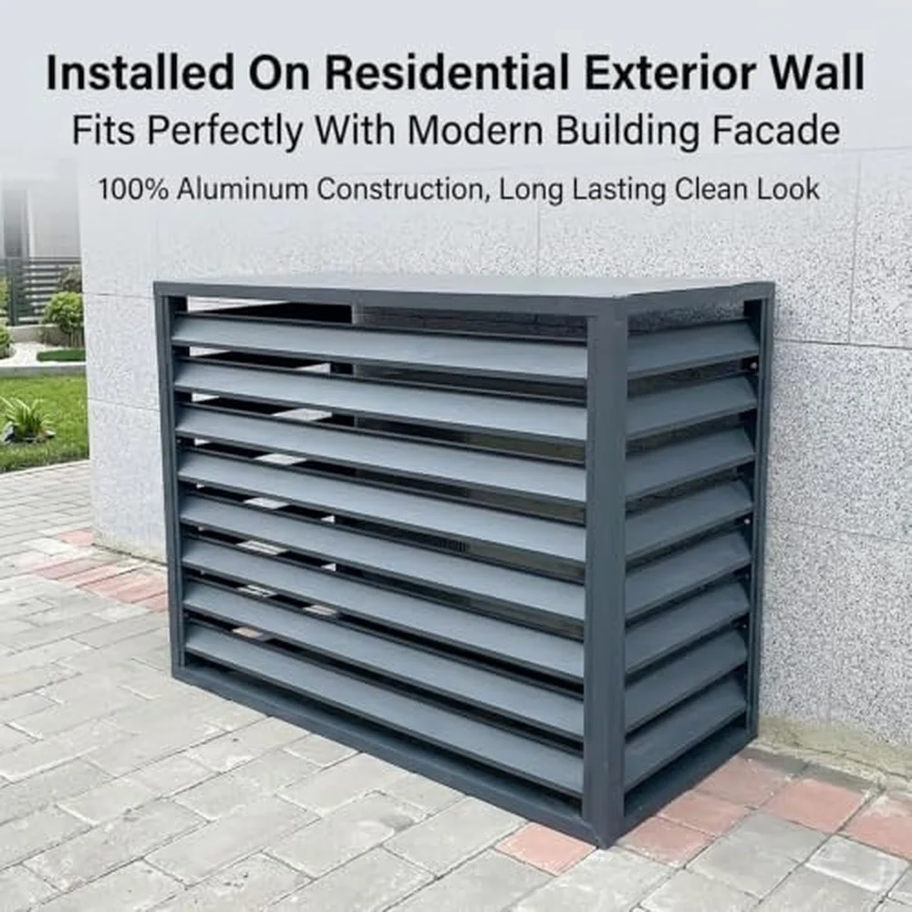 Aluminum Heat Pump and air Conditioner Covers Outdoor air Conditioner Unit Covers mini Split Condenser Fences Backyard