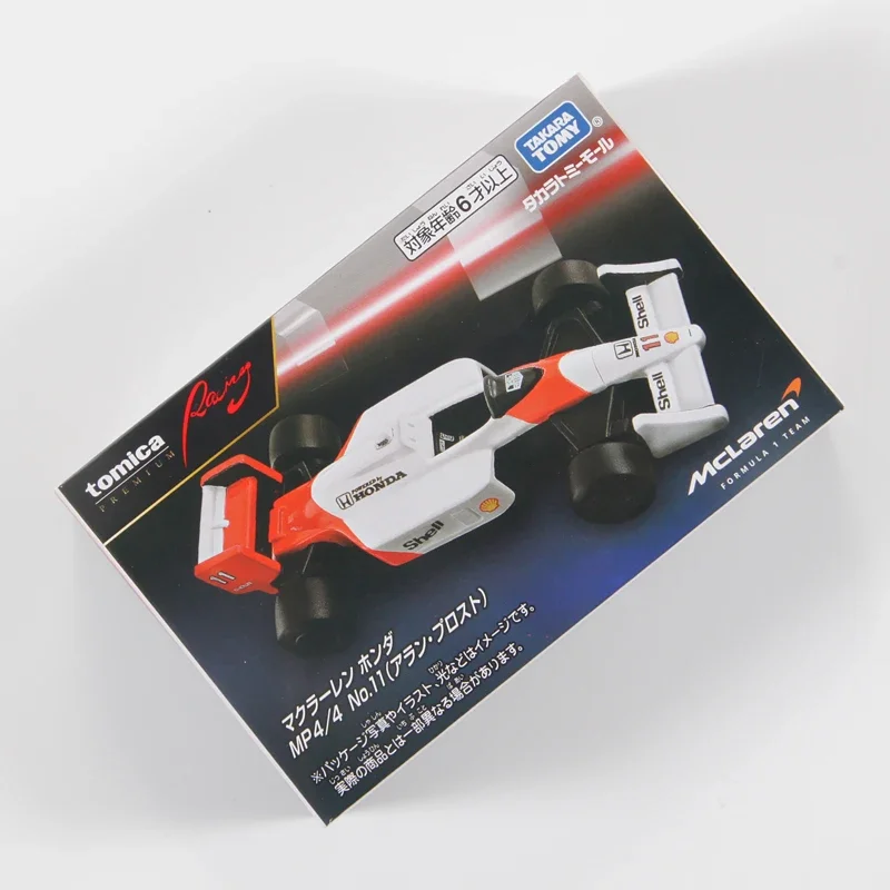 TAKARA TOMY TOMICA TPR F1 coche de carreras Honda MP4 modelo de aleación, colección infantil de juguetes decorativos, para regalos navideños infantiles