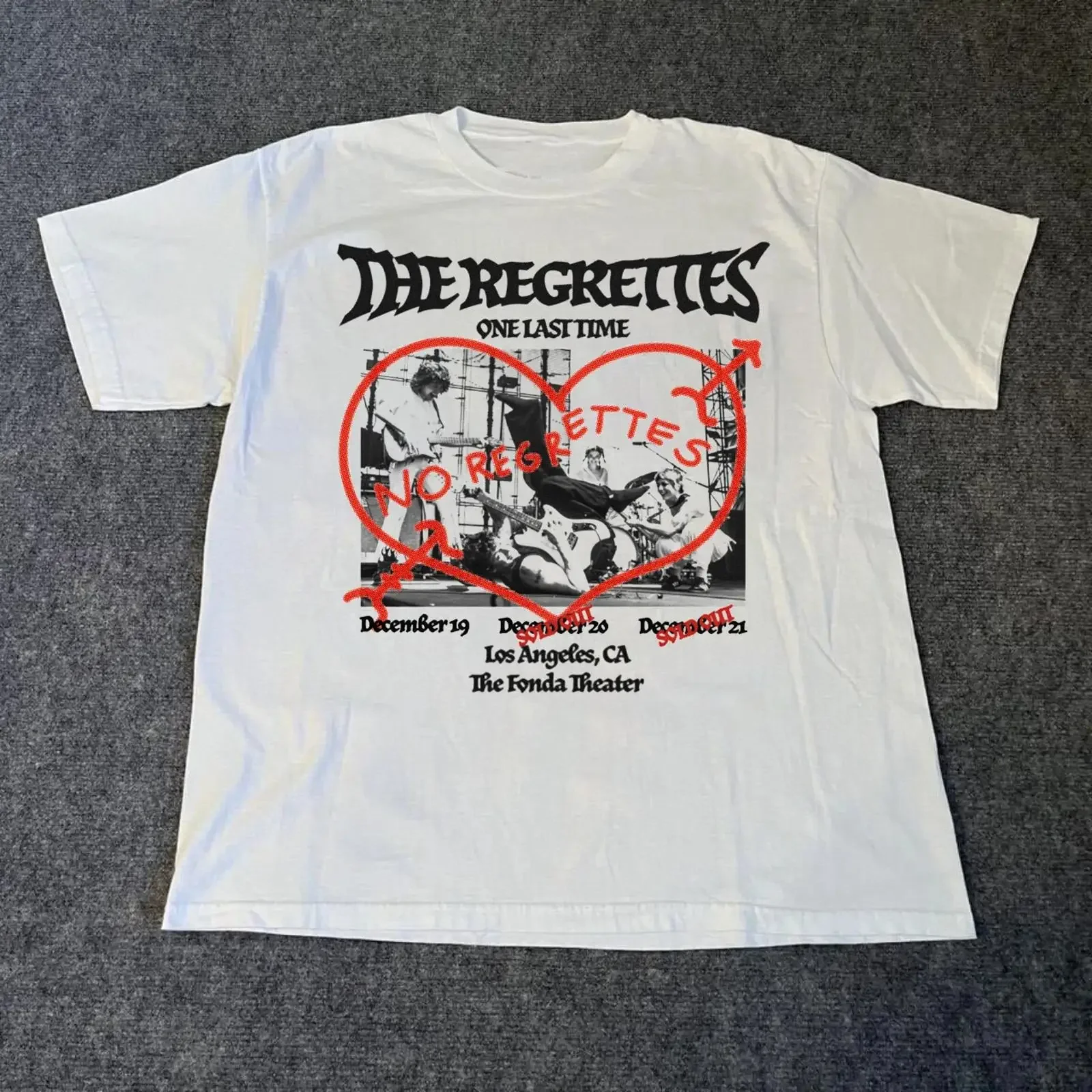 The Regrettes Band Concert Tour Cotton S to 5XL T shirt vintage Washed Unisex graphic designer clothes Slightly Casual