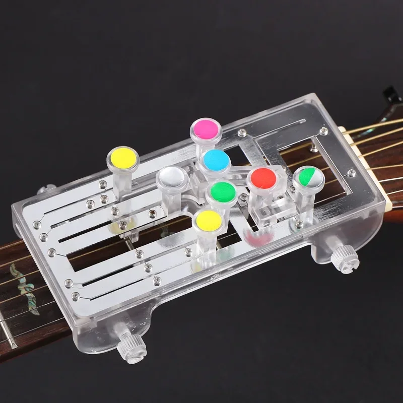 Guitar Chord Trainer Practice Tool Learning Aid Tool 8 Or 18 Buttons Kit Assisted One-Key Guitar Chord Training For Beginner