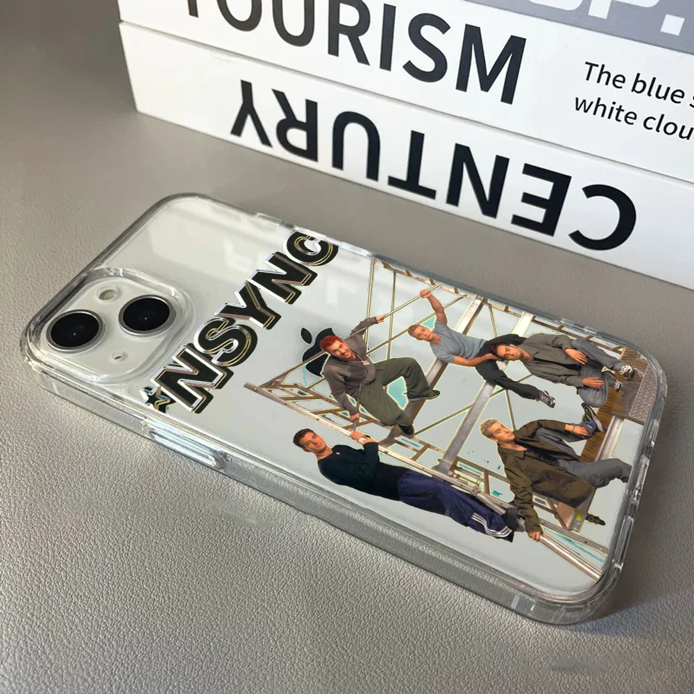Singer NSYNCスマホケース FUNDA 透明 ソフトTPUシリコンケース iPhone 11 12 13 mini 14 15 Pro Xs Max Plus SE対応 クリアバック