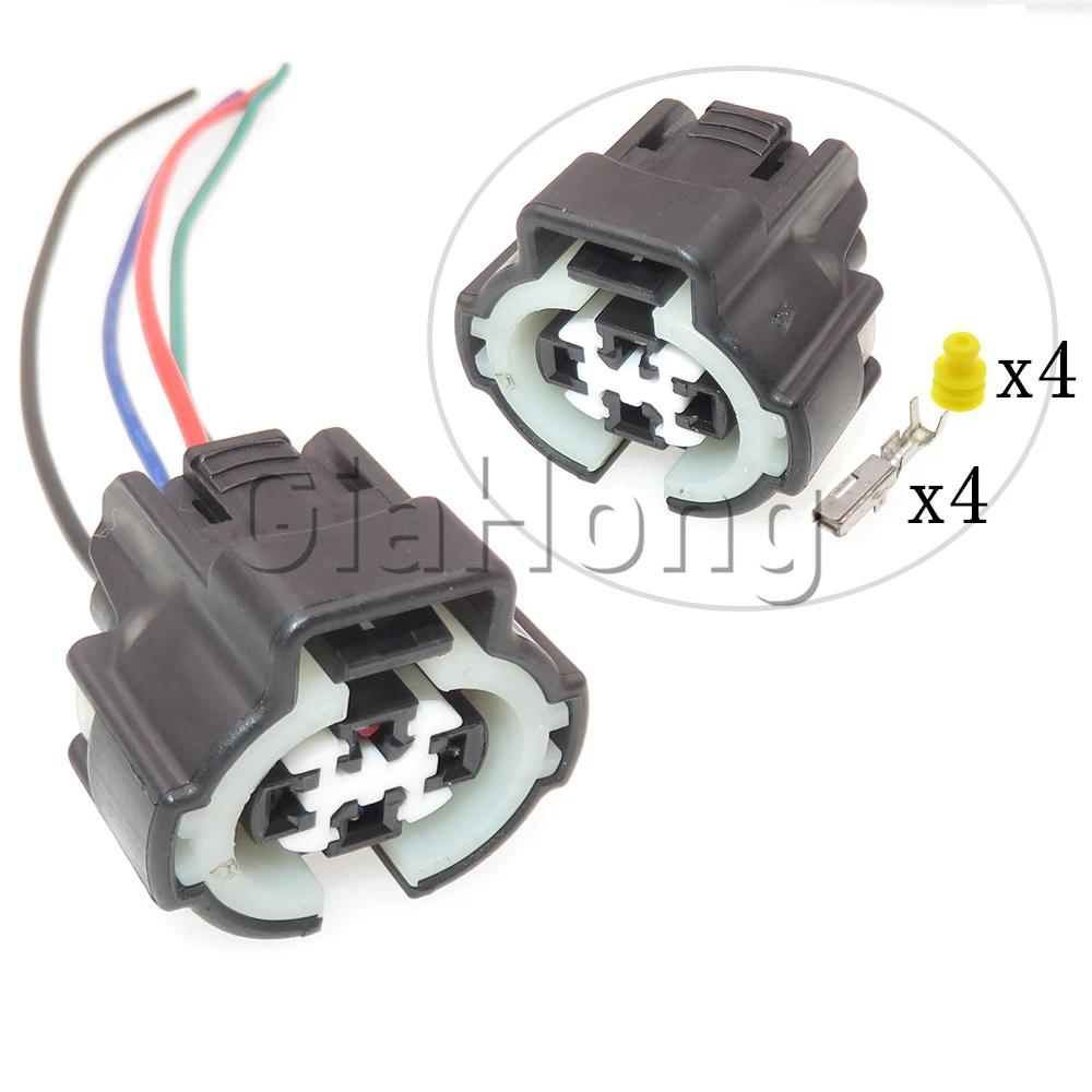 1 Set 4 Ways Starter Auto Parts 6189-0647 Car Waterproof Wire Sockets For Toyota Automobile Air Pressure Switch Electrial Plug